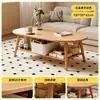 Mesa de centro estilo madera, adecuada para apartamentos pequeños, una mesita pequeña de dos niveles para uso doméstico, una mesa de centro cuadrada simple y minimalista para sofás, ideal para propiedades de alquiler