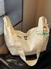 Bolsa Grande Cor Sólida Casual 2026 Nova Moda Bolsa de Tecido Estilo Coreano Bolsa Dumpling Leve Bolsa Tote de Ombro Único Grande Capacidade