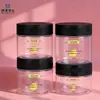 Atacado de Fábrica Frasco de Boca Larga Frasco Transparente para Creme Frasco para Creme Cosmético Embalagem Pet Frasco de Boca Larga para Máscara de Argila