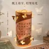 Kit de Material para Lanternas de Caligrafia DIY Alunos do Ensino Fundamental Caligrafia com Caneta Dura Papel para Caligrafia Estilo Chinês Decoração de Lanternas para Parede Cultural da Sala de Aula