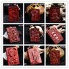 Colgante de sándalo rojo de hoja pequeña Palo de rosa Buda Maitreya Guanyin Guan Gong Kirin sándalo de sangre grabado personalizado Tarjeta Segura