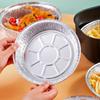 Plato de papel de hojalata especial para horno de freidora de aire, plato de papel de aluminio, almohadilla de papel de hojalata, plato de barbacoa, plato de papel de hojalata especial para pizza