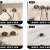 Gancho de Ventosa con Textura de Madera, Doble Gancho de Vacío, Gancho para Puerta de Baño sin Taladro, Gancho Adhesivo de Fuerte Carga, Sin Marcas