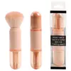 Novo Pincel de Maquiagem Retrátil Portátil de Viagem Cápsula Pincel Pincel para Blush Pincel de Maquiagem Ferramenta de Beleza Pincel de Maquiagem 2 em 1