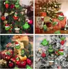 Decoración de madera de Navidad santo talla de madera de Navidad para fiesta navideña Año Nuevo País de las Maravillas Invernal fiesta familiar