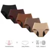 Calcinhas Menstruais Absorventes de 4 Camadas 100Lm com Furos Respiráveis, à Prova de Vazamento, de Cintura Alta para Mulheres Ufeel Underwear