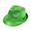 Sombrero de Jazz, Sombrero de Ala Ancha, Para Actuación, Baile con Lentejuelas, Sombrero para Adultos y Niños, Moda del Día del Niño