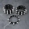 Amazon nova venda quente moda multi-camada de couro pulseira de couro personalidade dominador liga crânio estrela de cinco pontas conjunto de 4 peças