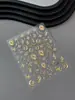 Pegatinas para Uñas, Muestras de Diseños, Varias Pegatinas para Uñas, Cáscara Delgada Resistente en Relieve Ilusión de Luz Pegatinas para Uñas Estampadas en Caliente