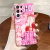 Funda Popular de Cereza Dulce Mariposa A73 con Agujeros Finos de Lazada Adecuada para Funda Protectora de Teléfono Samsung S24/S25