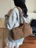 Moda Nueva Transfronteriza Estilo Coreano Simple Gran Capacidad Retro Ligera Bolso para Viajes Diarios Bolso Casual Bolso de Hombro Tote para Mujer