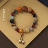 Pulsera Spot Lingyin 18 Semillas Bodhi para Hombres y Mujeres Cuentas de Buda Estrella Luna Ágata Rey Kong Duobao Pulsera de 18 Semillas