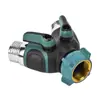 Ouya Belleza Dental Válvula de Doble Paso Interfaz de Separación de Agua Aleación de Zinc Conector en Y Riego de Jardín al Aire Libre Divisor de Doble Paso