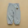 Calça Anti-Mosquito de Algodão Espuma Classe A para Bebês e Crianças Pequenas, Calça Longa Infantil com Punho, Calça Casual para Meninos e Meninas, Roupa Infantil de Verão