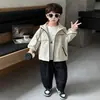 Chaqueta cortavientos para niño, chaqueta con capucha infantil de otoño, nuevo y elegante abrigo de primavera y otoño 2026 para niños pequeños