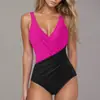 Traje de baño de una pieza de venta caliente de exportación nuevo, estilo europeo y americano, para mujer, ajustado, transfronterizo, sexy, sin espalda, traje de baño caliente de Amazon