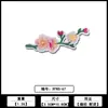 Patches Bordados em Tecido Estilo Flor, Atacado do Fabricante Original em Foshan, Patches Bordados para Roupas Estilo Chinês, Acessórios de Patch