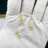Plugue de ouvido transparente plástico hambúrguer galvanoplastia DIY brincos acessórios brincos brincos antiderrapante gota