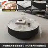 Mesa de centro minimalista de pizarra de lujo ligero italiano Mesa de té de vidrio para sala de estar de apartamento pequeño moderno Mesa de té de vidrio para el hogar Combinación de mesa de centro redonda grande y pequeña