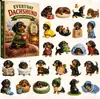 Calendário do Advento de Natal 2026 Calendário do Advento Dachshund de Natal Caixa Surpresa