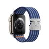 Adecuado para Apple Iwatch89/S10 Generación Hebilla de Paracaídas Rayas de Nylon Tejido Correa de Reloj de Gama Alta