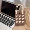 Bolsas para Mulheres Design de Nicho Estilo Coreano Versátil Doce Coração Fivela Escondida Mini Bolsa para Celular Bolsa de Ombro Transversal Bolsa de Mão