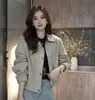 Otoño 2026 Nuevo Estilo Coreano Chaqueta Corta de Moda Versátil con Bloques de Color y Cuello Solapa para Mujeres Petite, Top Vintage