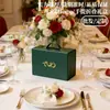 Suministros del Fabricante Cajas Verdes de Estilo Clásico en Relieve para Llevar en la Mano, Cajas Plegables Verdes para Regalo Empresarial y Cajas de Empaque para Regalo con Logos Personalizables