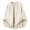 Cárdigan de Punto Jacquard para Hombre Diseño de Nicho Jersey Chaqueta Suéter Chaqueta para Hombre Personalidad Albaricoque Caqui
