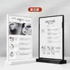 Tarjeta de Mesa Acrílica, Tarjeta de Mesa Resistente a Roturas, Exhibidor Transparente, Señal de Mesa en Forma de T, Señal de Mesa A4, Tarjeta de Menú A5, Soporte A6 en Forma de L, Mayoreo