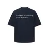 Forn3 Camiseta de Manga Corta Moda Callejera Retro Americana para Hombre Verano Nuevo Simple Estampado de Letras N1991