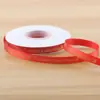 Fita de Natal de 1cm, Fita para Embalagem de Flores, Fita para Presente, Fita com Estampagem Dourada, Fita Tecida, Materiais de Embalagem Floral