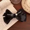 Grampo de cabelo camélia estilo francês retrô requintado com laço, cabeça redonda, prendedor para rabo de cavalo feminino, coque