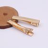 Clip de pico de pato grueso chapado en oro colgante, horquilla de pico de pez, clip cuadrado fino, clip abierto, clip de una palabra, horquilla, accesorios de joyería de bricolaje