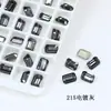 Dongzhou Cristal 8*6 Rectangular Octagonal Fondo Puntiagudo Destello Diamante K9 Vidrio Piedra Preciosa Tallada Alta Calidad Joyería Accesorios para Arte de Uñas
