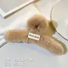 Pinza de Pelo de Felpa para Otoño e Invierno para Mujer, Pinza de Pelo Grande Linda con Diseño de Oso y Conejo, Pinza de Tiburón para Peinados Recogidos, Accesorio de Pelo Grande