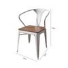 Mesa y silla de exterior modernas y sencillas para cafetería, tienda de té con leche, mesa y silla combinadas para parque, patio, restaurante al aire libre, mesa y silla de madera de plástico.