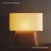 Luminária de Mesa Vintage Designer 2026, Escultura em Madeira de Alto Padrão, Luminária de Leitura para Quarto, Mesa, Cabeceira, Iluminação de Ambiente