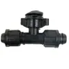 Conexão de tubo PE 16mm desvio direto plugue irrigação por gotejamento T cotovelo estufa micro aspersor mangueira de gotejamento mangueira de tubo acessórios de mangueira