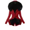 Parka de Algodón Cálida Ajustada para Mujer Amazon Chaqueta Gruesa de Algodón con Cuello de Piel y Capucha para Protección contra el Frío de Otoño e Invierno