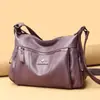 Bolso Transfronterizo de Cuero Genuino para Mujer 2023 Nuevo Bolso de Moda para Mujer Versátil Bolso para Madres de Mediana Edad Gran Capacidad Bolso de Hombro Cruzado