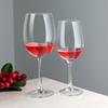 Copa de vino tinto de 450 ml, copa de vino de corte frío de vidrio al por mayor de fábrica, juego de copas de vino para restaurante y hogar