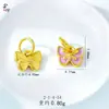 Colgante de Borla con Lazo Accesorios para Joyería DIY Color Dorado Antiguo Esmaltado Pulido Dulce Pulsera Materiales para Abalorios