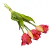 Flores Artificiais de Alta Qualidade, Hidratantes, Ondas de Água, Tulipas Papagaio, Flores Artificiais, Montagem de Cena de Casamento, Estilização Decorativa