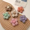 Estilo Ins Estilo Pequeña Fragancia Patrón Estéreo Cuadros Enredados Tela Flor de Cinco Pétalos Accesorios para el Cabello Hechos a Mano DIY Zapatos Bolsas Accesorios para la Ropa