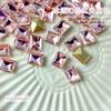 Celebridad de Internet Pedrería Súper Brillante para Uñas Pedrería Blanca de Base Puntiaguda Irregular Pedrería en Forma de Corazón Dulce de Roca Accesorios para la Cabeza Octagonales Accesorios para Uñas