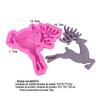 BK1074 correndo veado aromaterapia molde de gesso silicone molde