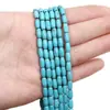 Cuentas Turquesa Azul Sintéticas para Joyería DIY Cuentas Retorcidas Turquesa Cuentas con Forma Especial Cuentas Separadoras de Ábaco Animales de Ábaco Cuentas Sueltas