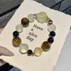 Pulsera Jinba Da Integral con Cristal de Limón Natural, Ojo de Tigre Amarillo y Obsidiana, Diseño Minimalista, Joyería de Lujo Ligero, Mayoreo
