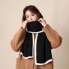 Bufanda roja de Año Nuevo para cumpleaños y Navidad, regalo para niñas, para invierno, gruesa, cálida, de alta calidad, de color sólido, para estudiantes.